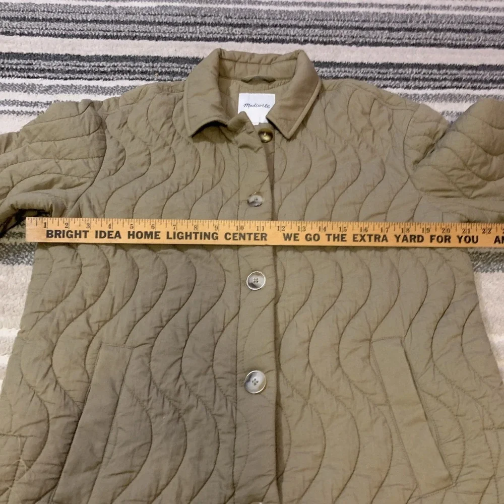 Madewell Quilted Belrose Shirt Jacket Women's Size Medium - Picture 5 of 7